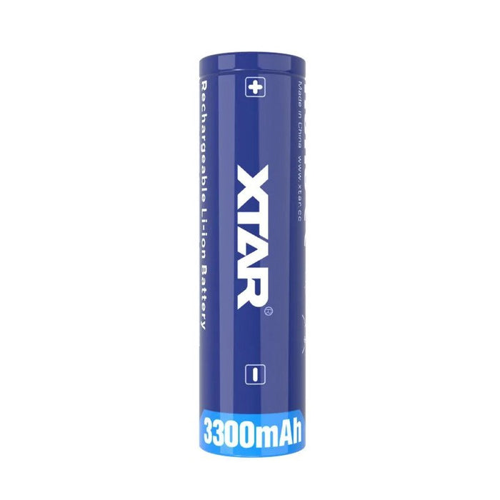 Rechargeable battery XTAR for flashlights 18650 with protection, 3300mAh, Li-ion