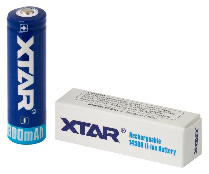 Rechargeable battery LiIon AA R6 3.7V 800mAh XTAR