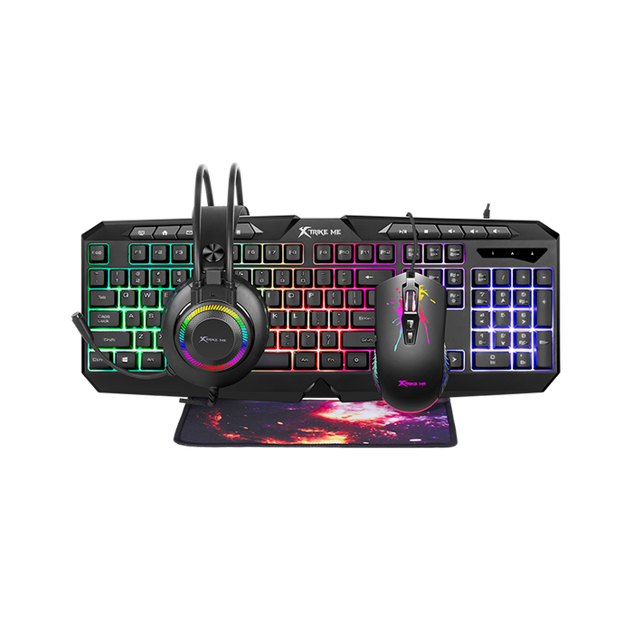 Xtrike me Gaming kit keyboard, mouse and headphones CMX-410