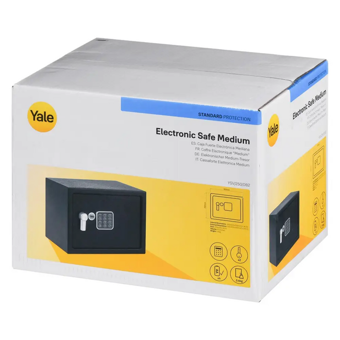 Yale YSV/250/DB2 Free Standing Safe 16.3 l Steel Black - Safes and cassettesARB-SEJ<<<Office suppliesARB<<<ActionPL