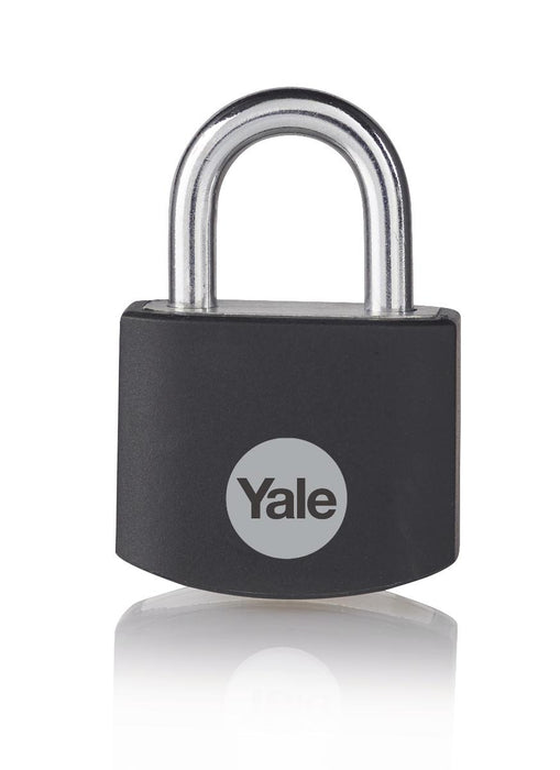 YALE ALUMINUM PADLOCK 25MM BLACK