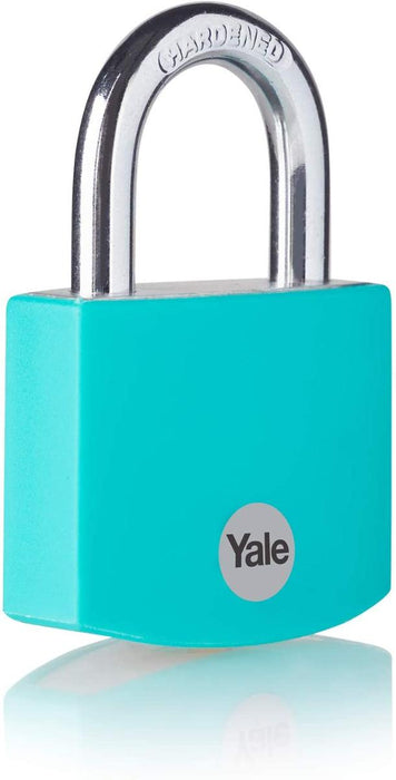 YALE ALUMINUM PADLOCK, 38MM GREEN LS