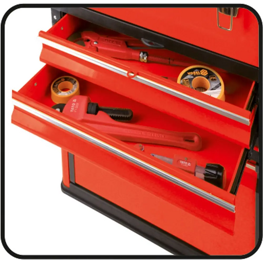 Yato YT-09107 small parts/tool box Metal Black Red - Tool boxes and bagsNOP-SKR<<<Tools - accessoriesNOP<<<ActionPL