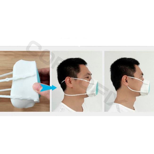 Electric Silicone mask with fan CM2 for easy breathing, reusable with 6 replaceable filters