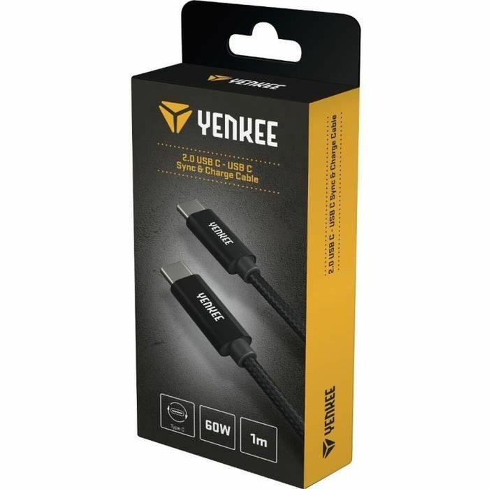 USB-C Cable Yenkee YCU C101 BK 1 m