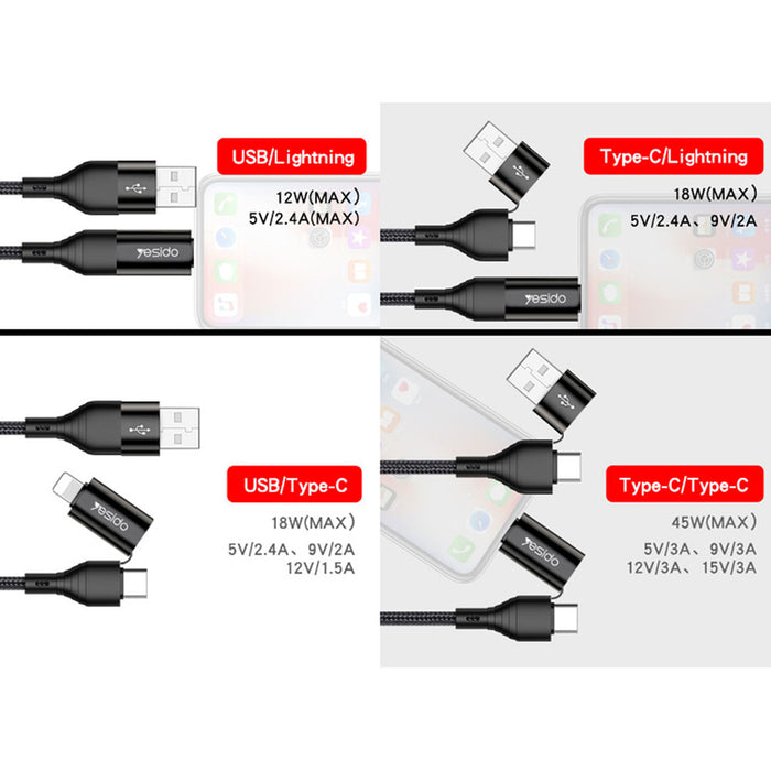 CABLE USB TYPE-C / IPHONE YESIDO
