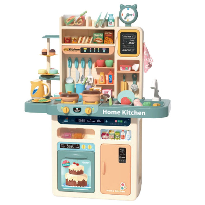 Kitchen with Running Water and Refrigerator
