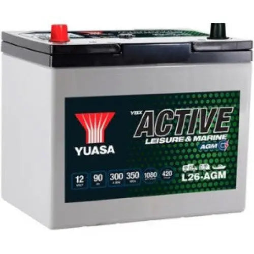 YUASA YBX ACTIVE LEISURE & MARINE AGM 90AH 300A L+ - АКУМУЛАТОРИ<<<MaxCar