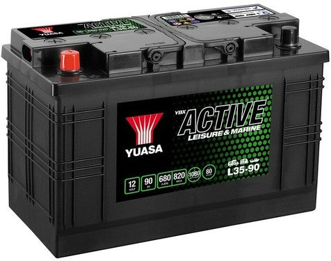 YUASA YBX ACTIVE LEISURE & MARINE 90AH 680A L+