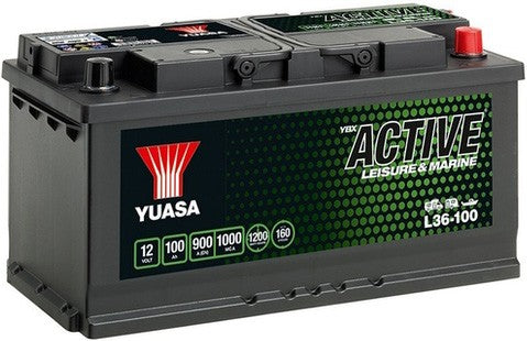 YUASA YBX ACTIVE LEISURE & MARINE 100AH 900A R+