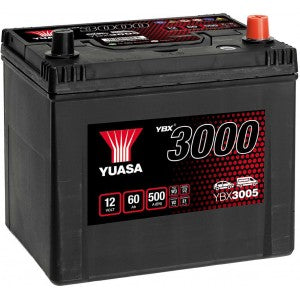 YUASA YBX3000 60AH 500A R+ JIS