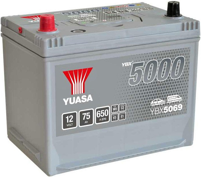 YUASA YBX5000 75AH 650A L+ JIS