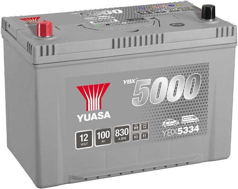 YUASA YBX5000 100AH 830A L+ JIS