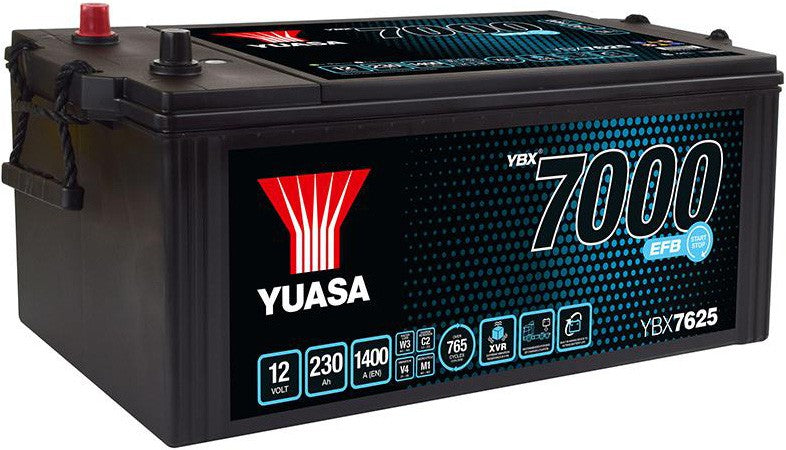 YUASA YBX 7000 SUPER HEAVY DUTY EFB 230AH 1400A L+