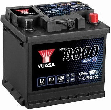YUASA YBX9000 AGM 50AH 520A R+