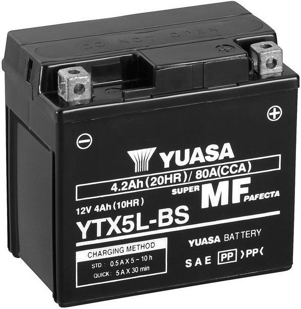 YUASA YTX5L-BS 4.2AH 80A R+ AGM