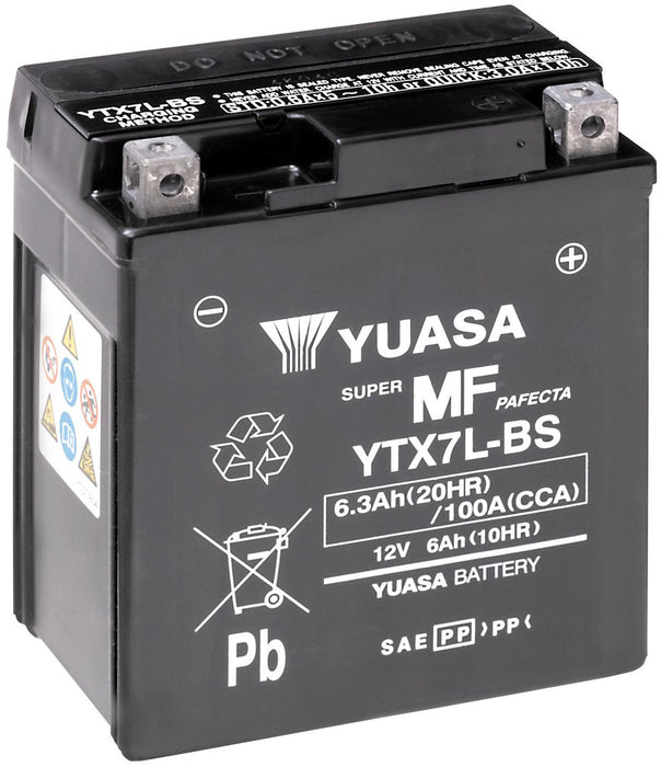 YUASA YTX7L-BS 6.3AH 100A R+ AGM