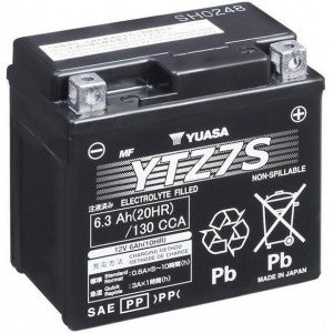 YUASA YTZ7S 6.3AH 130A R+ AGM