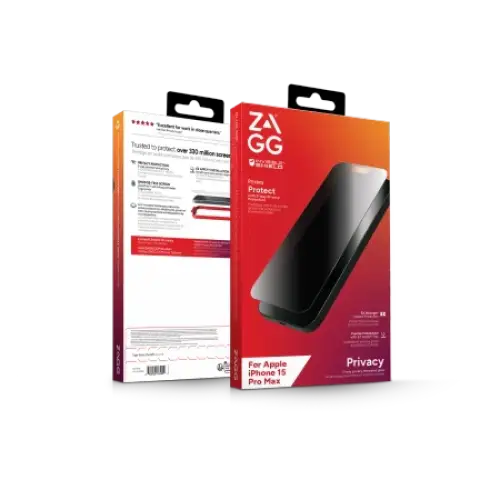 ZAGG InvisibleShield Glass Elite Privacy for iPhone 15 Pro Max - Cell phone cases and covers<<<HurtelXML