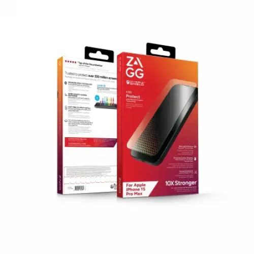 ZAGG InvisibleShield Glass XTR3 protective glass for iPhone 15 Pro Max with antibacterial coating and eyesafe