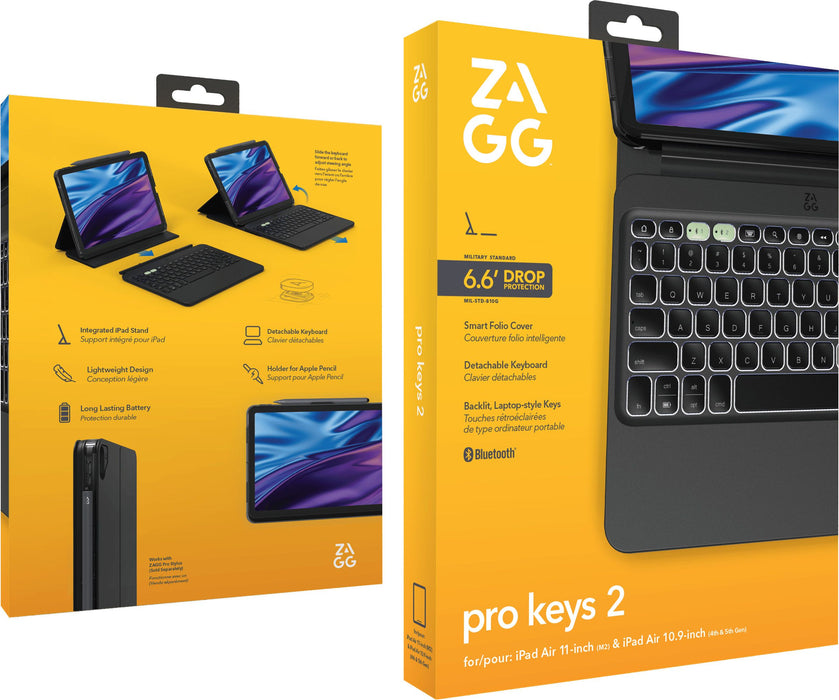 Keyboard ZAGG KB Pro Keys 2 iPad Air 11 (M2/M3) Black 103414639