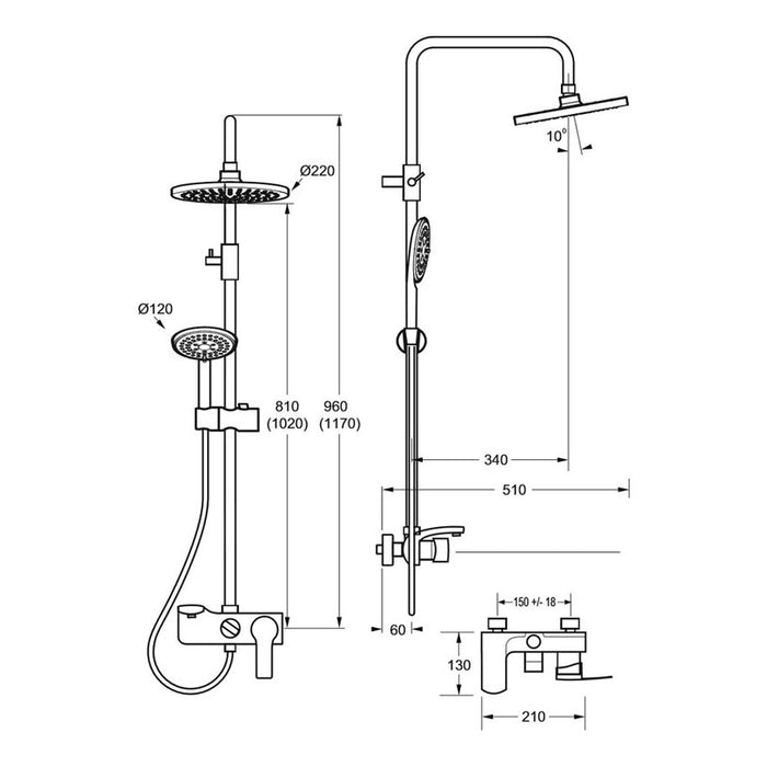 ZAHIR RIVIERA SHOWER SYSTEM