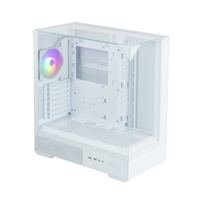 ATX Semi-tower Box Zalman P40 PRISM WHITE White