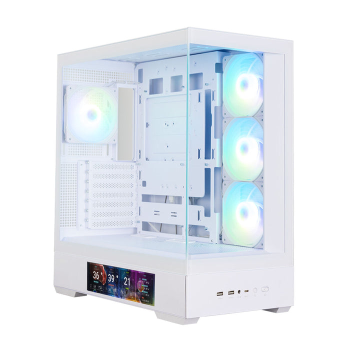 ATX Semi-tower Box Zalman P40 DS WHITE White