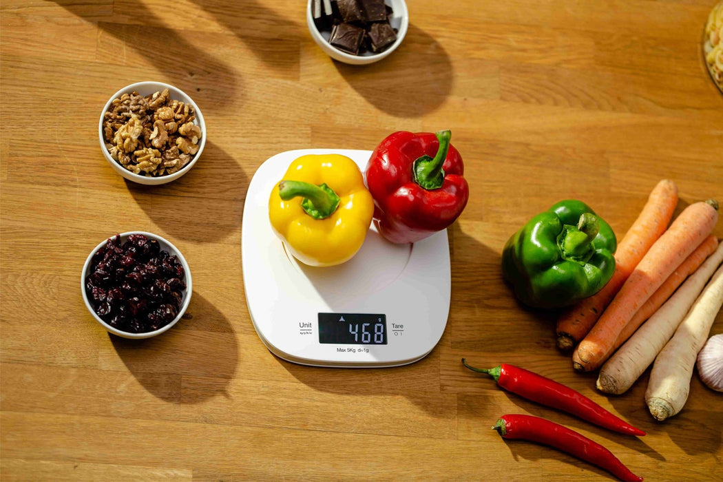 Zelmer ZKS1451 White Ivory Countertop Square Electronic kitchen scale