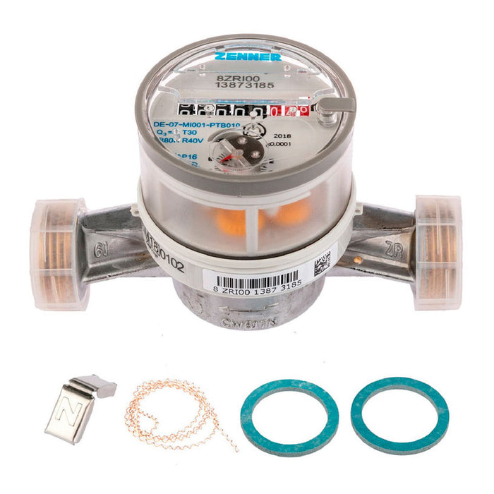 WATER METER ZENNER COLD WATER ZENNER 3/4" (20mm), 4m3