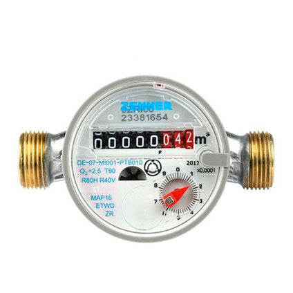 WATER METER ZENNER COLD WATER ZENNER 1/2" (13mm), 3m3