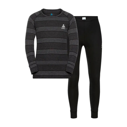 Zestaw bielizny dziecięcej Odlo Set long ACTIVE WARM ECO SET roz. 104cm Czarno-Szary - Thermoactive