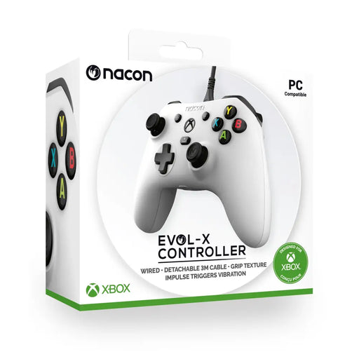 Жичен Геймпад Nacon XBOX EVOL-X White - Геймпадове<<<Геймърска периферия<<<ValiAPI