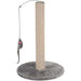 Zolux Cat scratching post with toy - grey - ScratchersDLK-DRA<<<For the catDLK<<<ActionPL