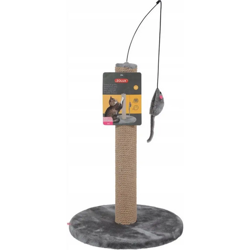 Zolux Cat scratching post with toy - grey - ScratchersDLK-DRA<<<For the catDLK<<<ActionPL