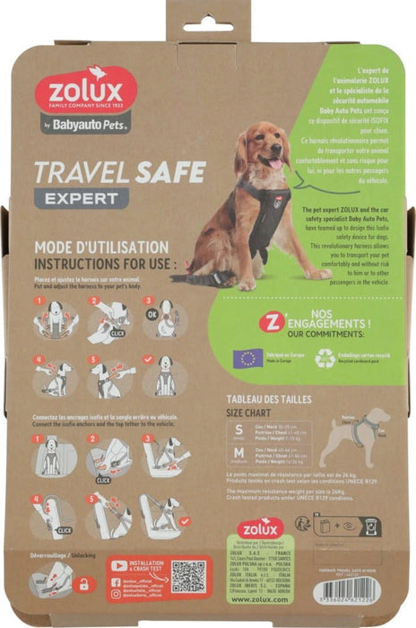 ZOLUX Travel Safe M black - dog harness