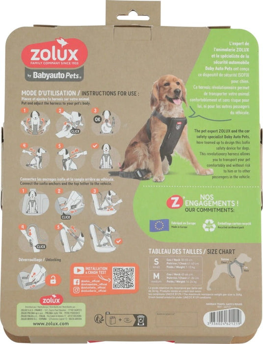 ZOLUX Travel Safe S black - dog harness