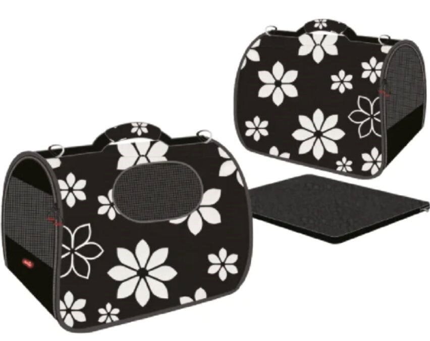 ZOLUX Nomad Flower S – pet carrier bag for dogs and cats – 36×21×23.5 cm