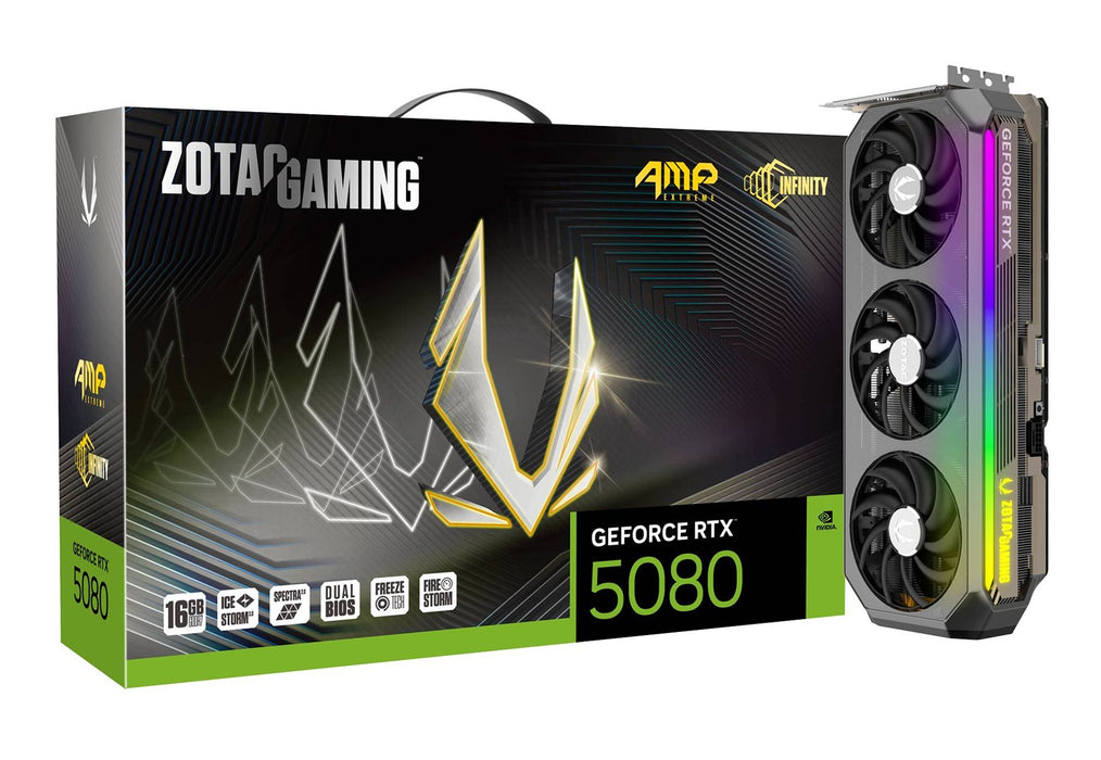 Video card ZOTAC GAMING RTX 5080 AMP Extreme Infinity 16GB GDDR7