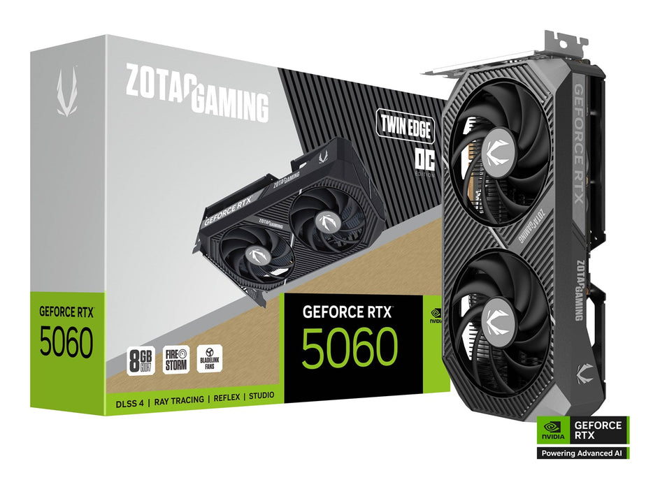 Video card ZOTAC GAMING RTX 5060 Twin Edge OC 8GB GDDR7