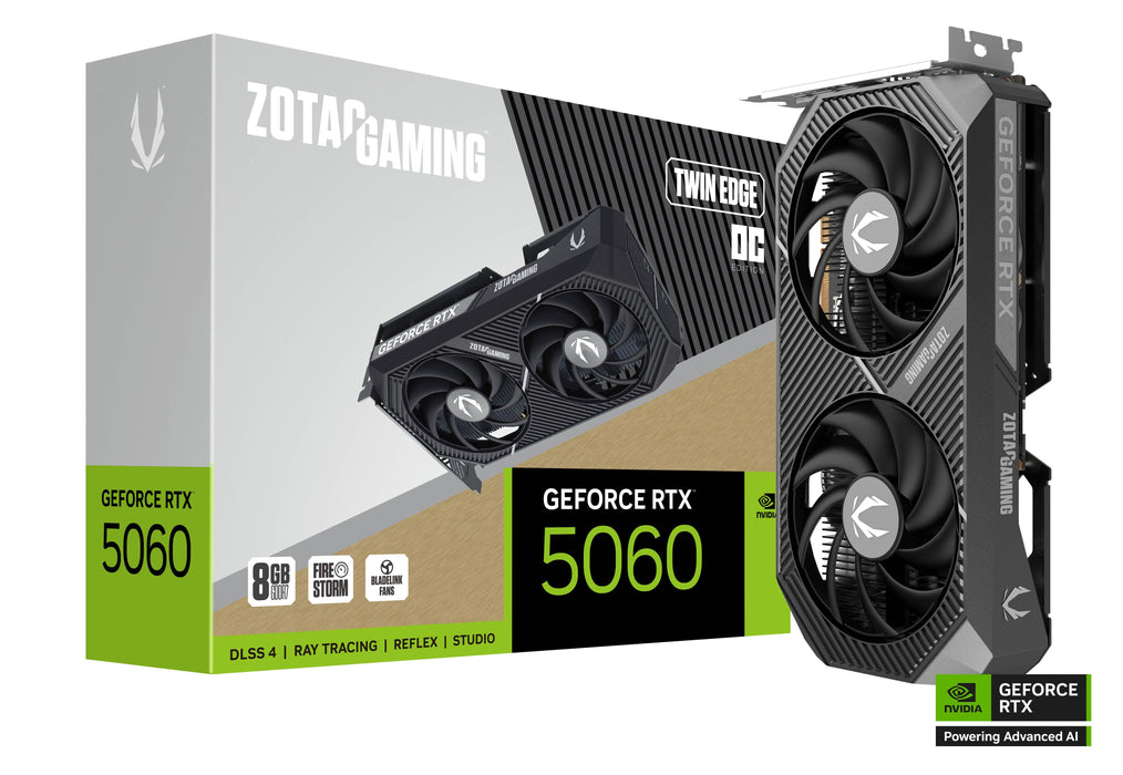Video card ZOTAC GAMING RTX 5060 Twin Edge OC 8GB GDDR7
