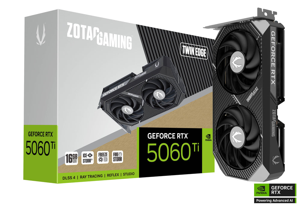 Video card ZOTAC GAMING RTX 5060 TI Twin Edge 16GB GDDR7
