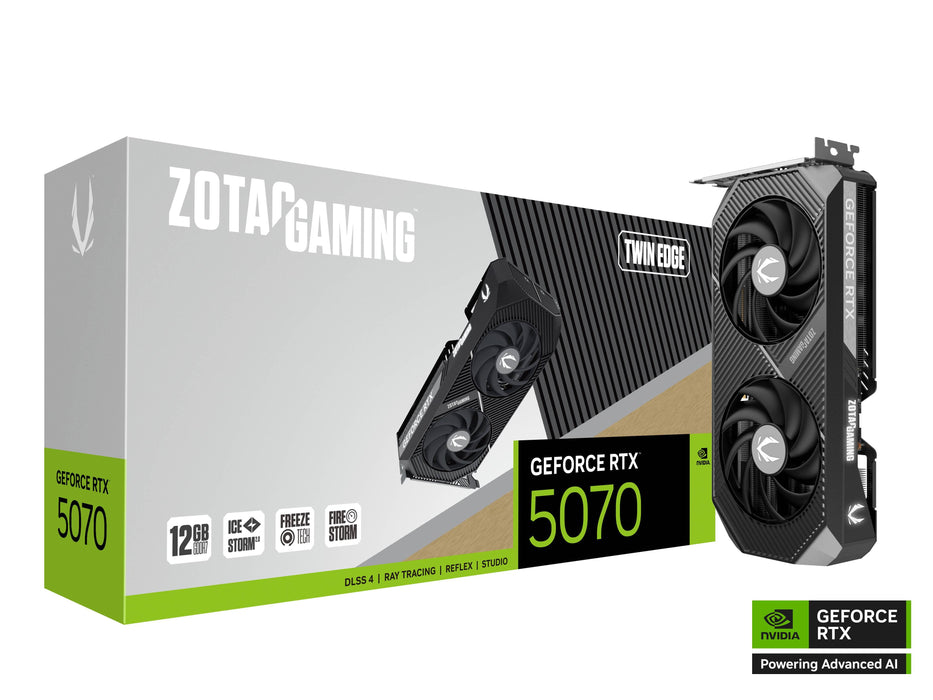 Video card ZOTAC GAMING RTX 5070 Twin Edge 12GB GDDR7