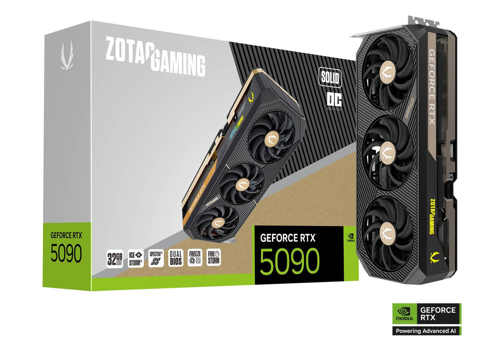 Video card ZOTAC GAMING RTX 5090 SOLID OC 32GB GDDR7
