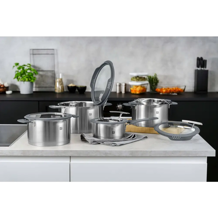 ZWILLING SIMPLIFY 66870-005-0 Pots set Stainless steel 5 pcs. Silver Black - Non-electric pots / pansAGD-GAR<<<Home