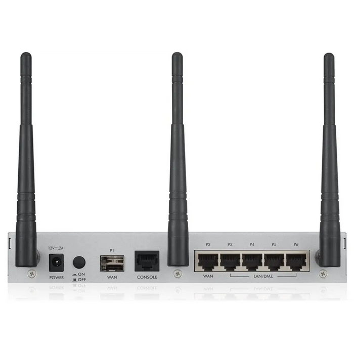 Zyxel USG20W-VPN-EU0101F wireless router Gigabit Ethernet Dual-band (2.4 GHz / 5 GHz) Grey Red