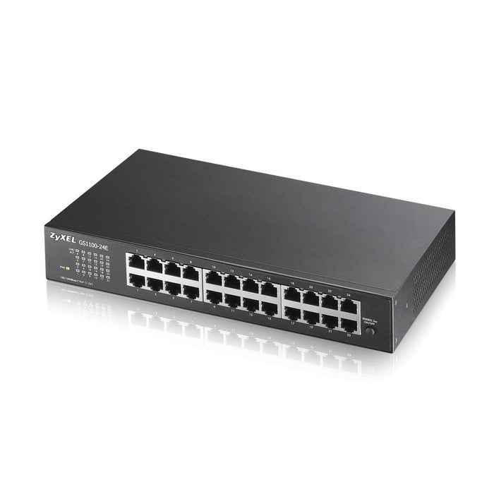 Switch ZYXEL GS1100-24E, 24 ports, Gigabit, for mounting in a cabinet