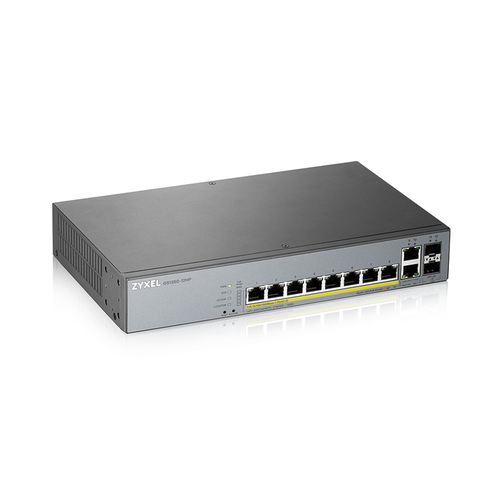 Switch ZyXEL GS1350-12HP, 12-port, Gigabit, Managed, PoE 130W