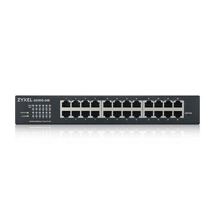 Switch ZyXEL GS1915-24E, 24-Port, Gigabit, Managed, Cabinet Mount