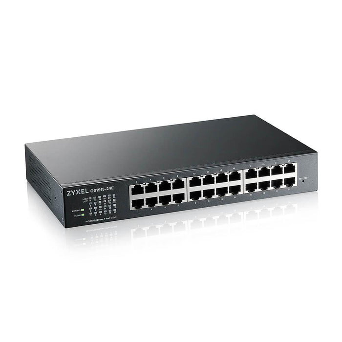 Switch ZyXEL GS1915-24E, 24-Port, Gigabit, Managed, Cabinet Mount